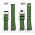 thumbnail image 5 of XIHAMA Watch Bands 22mm Stainless Steel Buckle Quick Release Fluoro Rubber Watch Strap For Men, Mint, 5 of 5