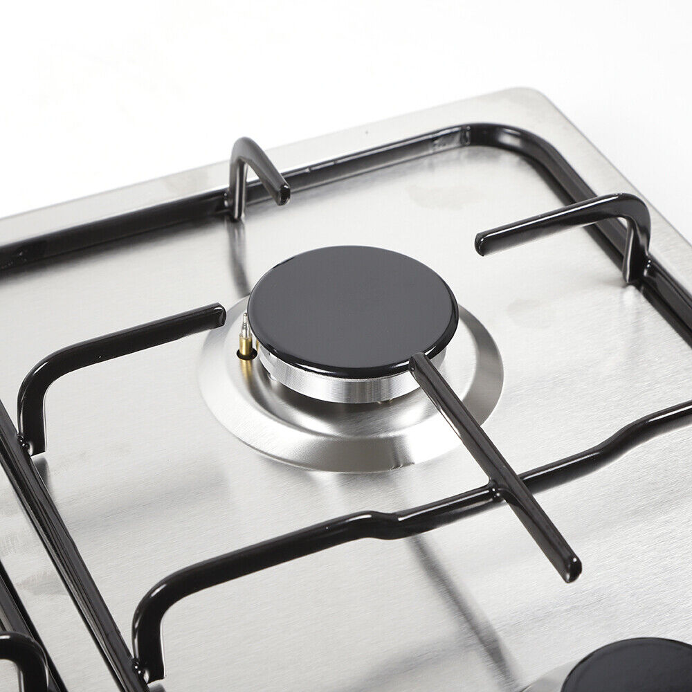 23 Inch 4 Burners Built-in Gas Stove Propane LPG/NG Countertop Cooktop Cooker US