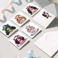 thumbnail image 7 of 6pcs Diamond Painting Kit Greeting Cards, Whimsical Angel Design 5D Handmade Art Birthday Holiday Cards with Envelopes, Christmas Gift, 7 of 7