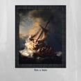 thumbnail image 7 of Storm on Sea of Galilee by Rembrandt, World Famous Wall Art Collection, Beautiful Living Room or Bedroom Decor, 11x14, 2464CH, 7 of 7