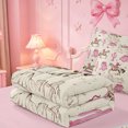thumbnail image 5 of meiyoeat Retro Western Cowgirl Zipper Twin Comforter Sets with Fitted Sheet and 2 Pillowcases For Kids, Pink Vintage Cowboy Boots Zipper Bedding Set For Girls,Pink Reversible,4 Pieces, 5 of 7