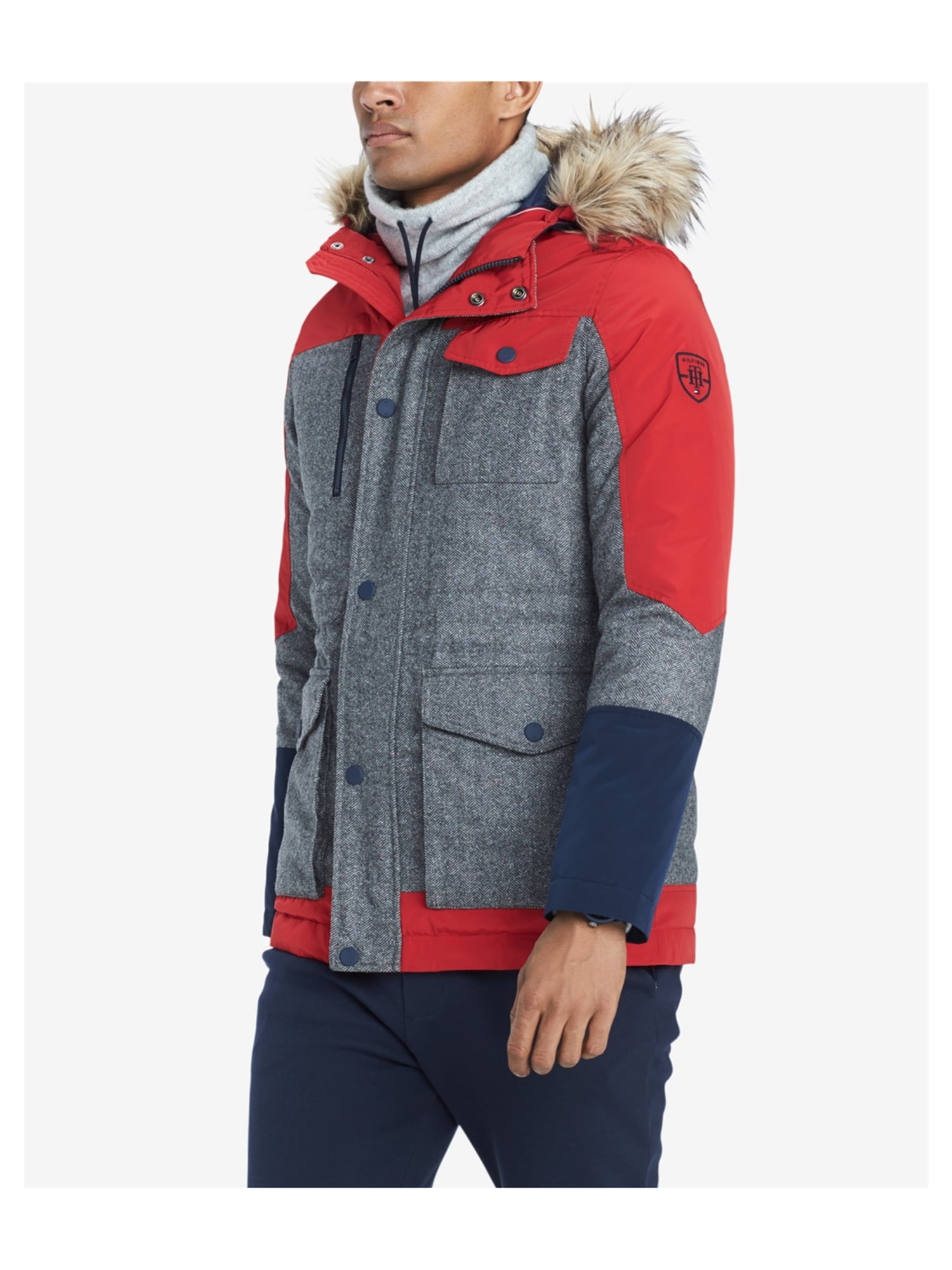 tommy hilfiger parka mens