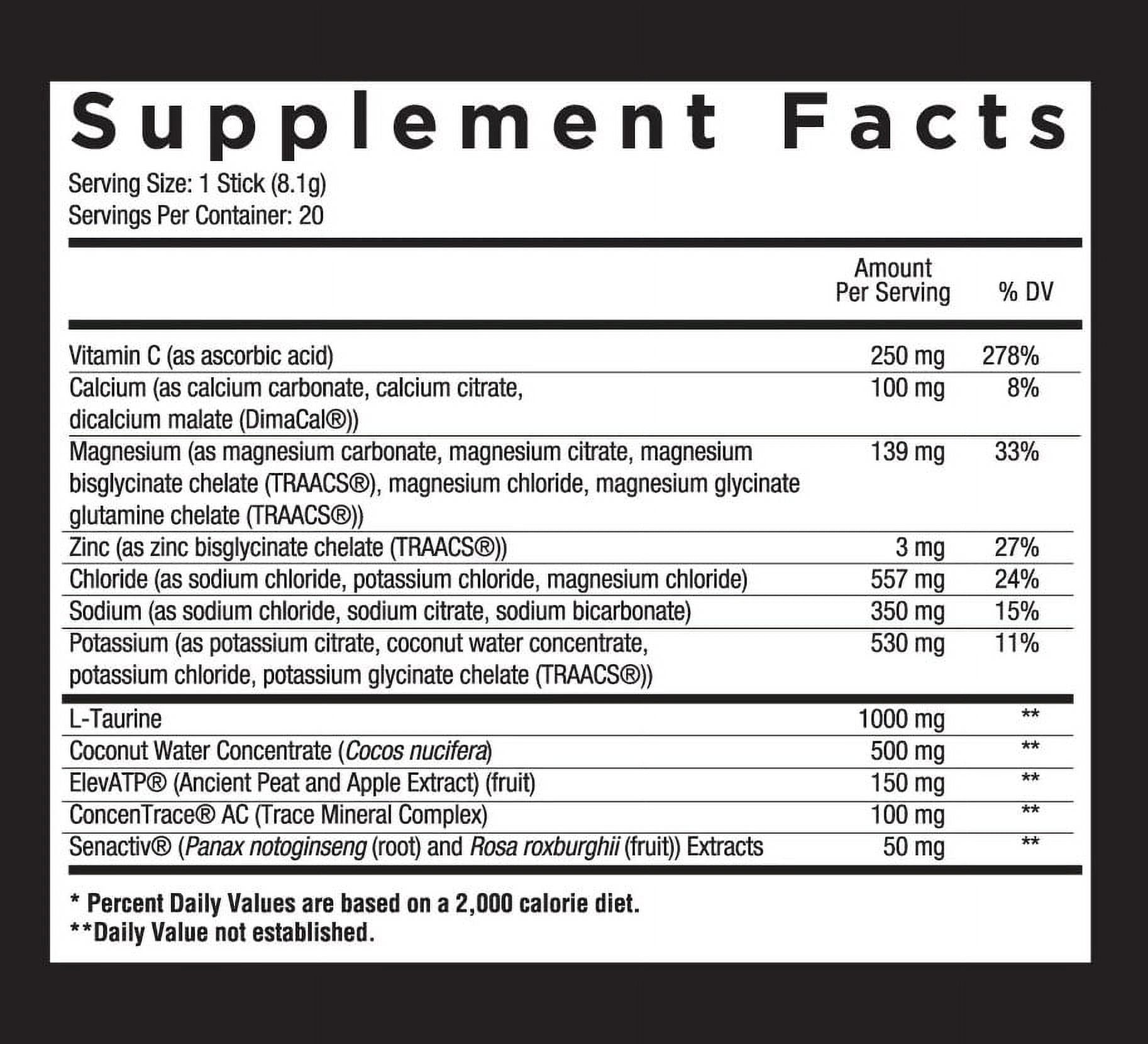 Core Nutritionals HYDRATE Comprehensive Electrolyte and Hydration Blend - FUN SWEETS Blue Raspberry, 20 Packets