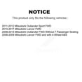 thumbnail image 2 of Kugel Front Rear Wheel Bearing and Hub Assembly Kit for Car Mitsubishi Lancer Outlander Sport - Left Right Side (Driver Passenger) K70-101640, 2 of 8