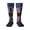 1 Black, variant on Women's Knee High Socks Blue Flag Autism Awareness Outdoor Casual Tube Socks