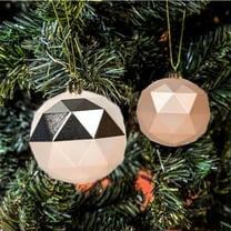 Christmas Tree Decorations 6Pcs 3.14IN-Shaped Ornament Ball Set Shatterproof Decorative Baubles for Holiday Party Home and Indoor Christmas Tree Décor