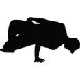 thumbnail image 2 of Freestyle Break Dance Silhouette Wall Decal by Wallmonkeys Peel and Stick Graphic (24 in W x 14 in H) WM67612, 2 of 4