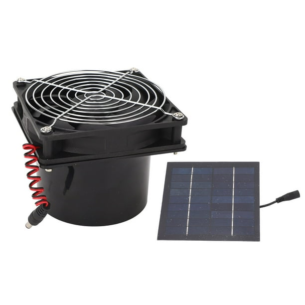 Fyearfly Ventilador De Panel Solar Extractor Solar, Ventilador De Energía Solar Resistente A La Intemperie De 50 W Con Ventilador De CC Para Gallineros Pequeños, Invernaderos, Cobertizos, Casas Para M