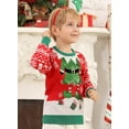 thumbnail image 5 of Aideaone Toddler Ugly Christmas Sweater Girls Xmas Boys Sequin Knit Pullover Tacky Kids Holiday Tops 2-6 Years, 5 of 7