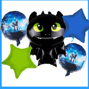 How to Train Your Dragon Birthday Balloon Bouquet - Toothless, Hiccup, & More!