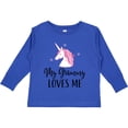 thumbnail image 3 of Inktastic Grammy Loves Me Unicorn Girls Girls Long Sleeve Toddler T-Shirt, 3 of 5
