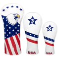thumbnail image 1 of Fundas para Cabeza de Golf Fitense Paquete de 3 Estrellas USA con Forro de Terciopelo, 1 of 8