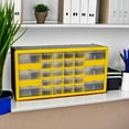 thumbnail image 2 of Akro-Mils 10126 26-Drawer Plastic Drawer Storage Cabinet for Garage Organization, Bead Organizer, Lego Storage, Teacher Toolbox, Makeup Organizer, and More, 20-Inch W x 6-Inch D x 10-Inch H, Yellow, 2 of 8