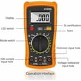 thumbnail image 4 of Advanced Digital Multimeter, Portable Size with AC DC Voltage, Continuity Measurement Functionality, Backlight Display for Clear Visibility in Laboratories & Factories (CAT III, 4 of 5