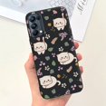 thumbnail image 1 of For OPPO Reno5 Pro 5G 4G Reno5 Phone Case Reno 5 5Pro CPH2201 CPH2145 Cute Cat Cartoon Candy Color Soft Silicone TPU Back Cover 41 Reno5 Pro 5G, 1 of 6