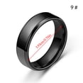 thumbnail image 4 of Anillo de banda Unisex, fiesta de aniversario, estética nupcial, esposa, marido, joyería de mano, fecha de trabajo, regalos diarios para novio Ropa, zapatos y accesorios Miscelánea Negro Taille 9 Qarigey AP010324-04B, 4 of 6