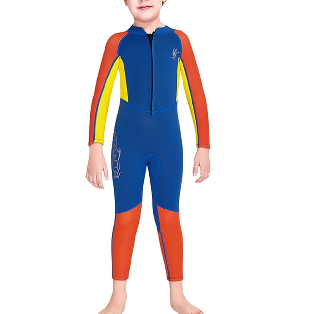 Advancent Traje de neopreno portátil DIVE SAIL cuello 2,5mm resistente al sol elástico cálido mantenimiento 3 capas impermeable Deportes acuáticos Naranja XXL