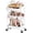 White, variant on 3 Tier  Rolling Cart with Drawer for Makeup Storage, Metal Utility Cart with Wheels, Make up Shelf Hair/Lash/ Polish/Skincare/Perfume Organizer, Floor Storage  Carts for Bathroom,Salon