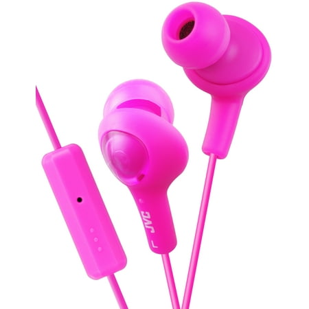 UPC: 0046838065941 | JVC HAFR6P Gumy Plus Earbuds Headphones with Mic and Remote (Pink)