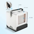 thumbnail image 3 of Summer Mini Air Cooler Home Use USB Rechargeable Water Cooling Fan Portable Desktop Low Noise Led Air Conditioner Fan, 3 of 7