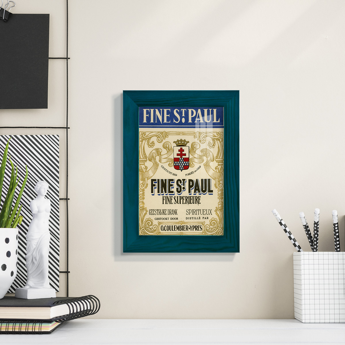 Fine St. Paul -Framed Print w/glass-Ocean Blue