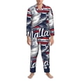 thumbnail image 3 of Balery Mallard Duck With American Flag Pijama para Hombre de Dos Piezas con Manga Larga, Conjunto de Dormir y Descanso Suave con Bolsillos-Large, 3 of 7