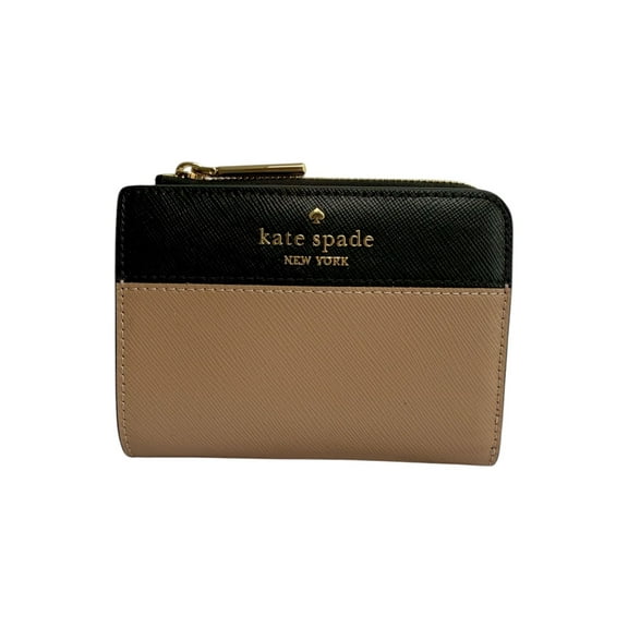 Kate Spade New York Madison Small L Zip Wallet (Toasted)