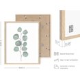 thumbnail image 3 of HAUS AND HUES Leaf Prints Botanical Wall Decor - Set of 6 Botanical Art Prints & Eucalyptus Leaves Wall Decor, Botanical Prints Wall Art, Eucalyptus Wall Decor, Plant Decor (16x20, Framed Beige), 3 of 6