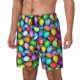 thumbnail image 1 of Balery Colorful Easter Eggs1 Bañador para hombre, shorts de playa de secado rápido con entrepierna y forro de compresión-3X-Large, 1 of 6