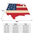 thumbnail image 3 of Fuzoiu American Flag Map Print Ultra-Soft Micro Fleece Blanket,All Seasons Flannel Throw, Lightweight Blanket for Bed, Sofa, Couch, Movie Night, Camping, and Travel-80"x60", 3 of 7
