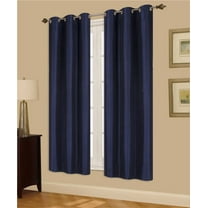 1 PAIR NAVY BLACKOUT ENERGY EFFICIENT THERMAL PANEL WINDOW GROMMET DRAPE LIGHT FILTERING SIZE 35" WIDE X 63" LENGTH EACH PANEL
