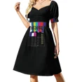 thumbnail image 2 of Vestido de manga corta con aroma a rosas, ropa de mujer, vestido de noche para mujer, ropa de verano para mujer, vestidos de baile, 2 of 8