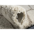 thumbnail image 6 of SAFAVIEH Hudson Arline Geometric Shag Area Rug, Ivory/Beige, 5'1" x 7'6", 6 of 7