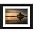 thumbnail image 1 of Kruczynski, Wojciech 18x13 Black Ornate Wood Framed with Double Matting Museum Art Print Titled - Kirkjufell, 1 of 4