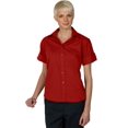 thumbnail image 1 of Edwards Garment Women's Short Sleeve Poplin Shirt_RED_X-Large, 1 of 1