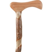 Brazos Rustic Wood Walking Cane, Twisted Sassafras, 37