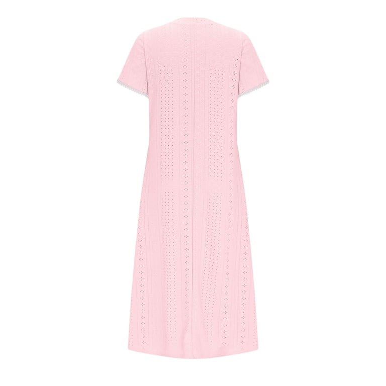 Summer Xqxayjr Ladies Summer Spring Pleated Maxi Eyelet Flowy Swing Long  Sun Dress Wedding Guest Dress Casual Petal Short Sleeve Crewneck Holiday Outfits  Bridal Shower Dresses - Walmart.com