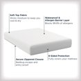 thumbnail image 2 of AllerEase Waterproof Mattress Protector, Maximum Allergy Mattress Protector, Queen Mattress Cover, 2 of 7