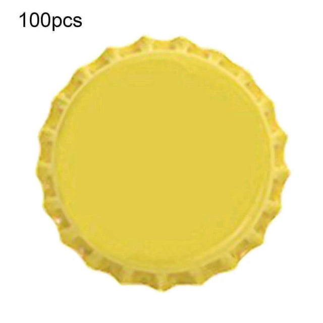 100pcs Bottle Caps Sturdy Construction Anti-deform Tinplate Mini Beer Drinks Caps For Home
