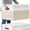 White with Beige-Jumbo Large -2Pack, variant on 2 Pack Extra Large Blanket Storage Baskets With Lids 22"x16"x12" Closet Organizers Bins For Clothes Towel/ Box Lid Handles/ Stackable Decorative Fabric Living Room