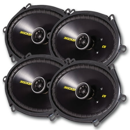Kicker CS speaker package - Two pairs of Kicker CS Series 6 Inchx8 Inch Coaxial 40CS684