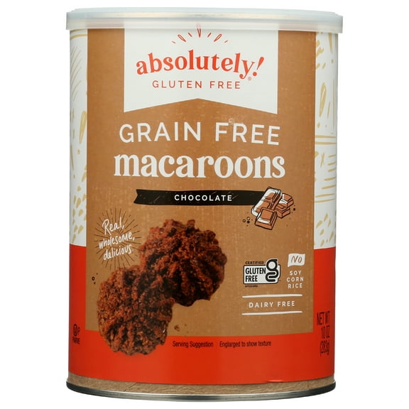 Pack of 6, Absolutely Gluten Free Chocolate Macaroons, 10 oz