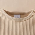 thumbnail image 4 of zuwimk Newborn Baby Girl Clothes Infant Ruffle Romper Pants Set Summer Outfits Cute Baby Clothes for Girls(0-3 Months,Khaki), 4 of 9