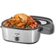 thumbnail image 1 of Horno asador eléctrico 26QT, asador de pavo eléctrico con tapa de visualización y autoadhesiva, horno asador de pavo de acero inoxidable, plateado, 1 of 5