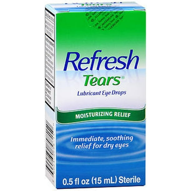 2 Pack Refresh Tears Lubricant Eye Drops 0.50 fl oz (15 ml) Each