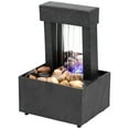 thumbnail image 1 of NYIDPSZ LED Lights Tabletop Fountain with Light Battery Indoor, Black, 1 of 10