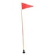 thumbnail image 2 of Bandera de seguridad para kayak de 120 cm/4 pies, bandera de Kayak, montaje en pista, peso ligero, accesorios plegables, Base de bandera de barco de Zulema Bandera de seguridad en kayak, 2 of 8