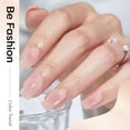 thumbnail image 3 of modelones Nude Gel Polish Jelly Natural Pink Gel Nail Polish French Tip Base Color Translucent Soak Off U V Soap Nails for Nail Art Manicure at Home 15ML, 3 of 10