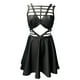 thumbnail image 5 of Puntoco Vestido De Manga Corta Con Cuello En V, Vestido De Mujer Con Tirantes De Una Sola Pieza, Estilo Especial, Lencería Sexy Negro Xxl, 5 of 7