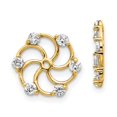 thumbnail image 4 of 14K Yellow Gold AAA Diamond Earring Jackets, 4 of 5